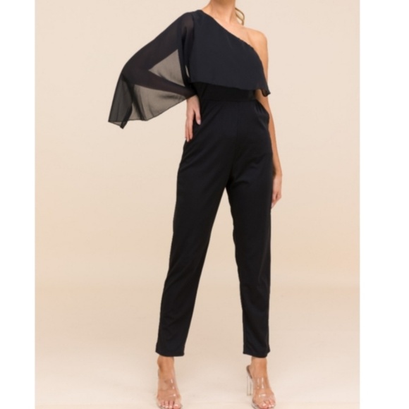 Pants - Mesh Splice Jumpsuit